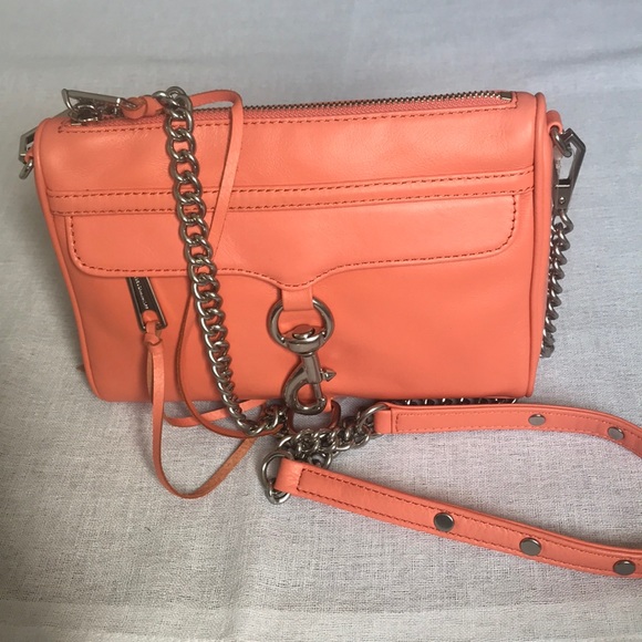 Rebecca Minkoff Mini M.A.C. Crossbody Bag Pale Coral - Picture 3 of 11